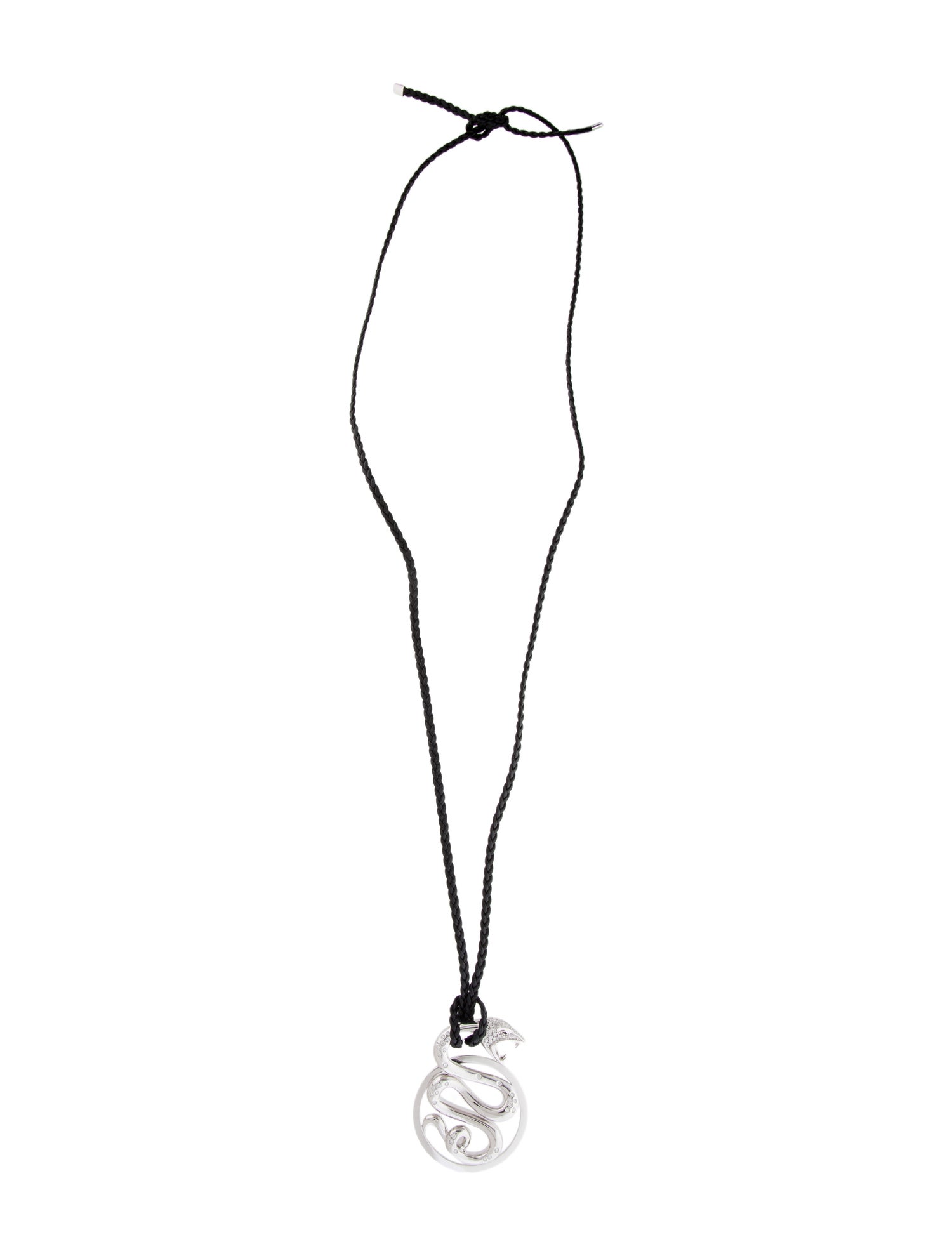 Boucheron 18K 1.03ctw Diamond Trouble Snake Pendant Necklace