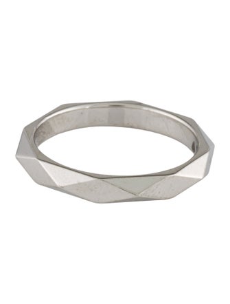 Boucheron Platinum Facette Band Ring
