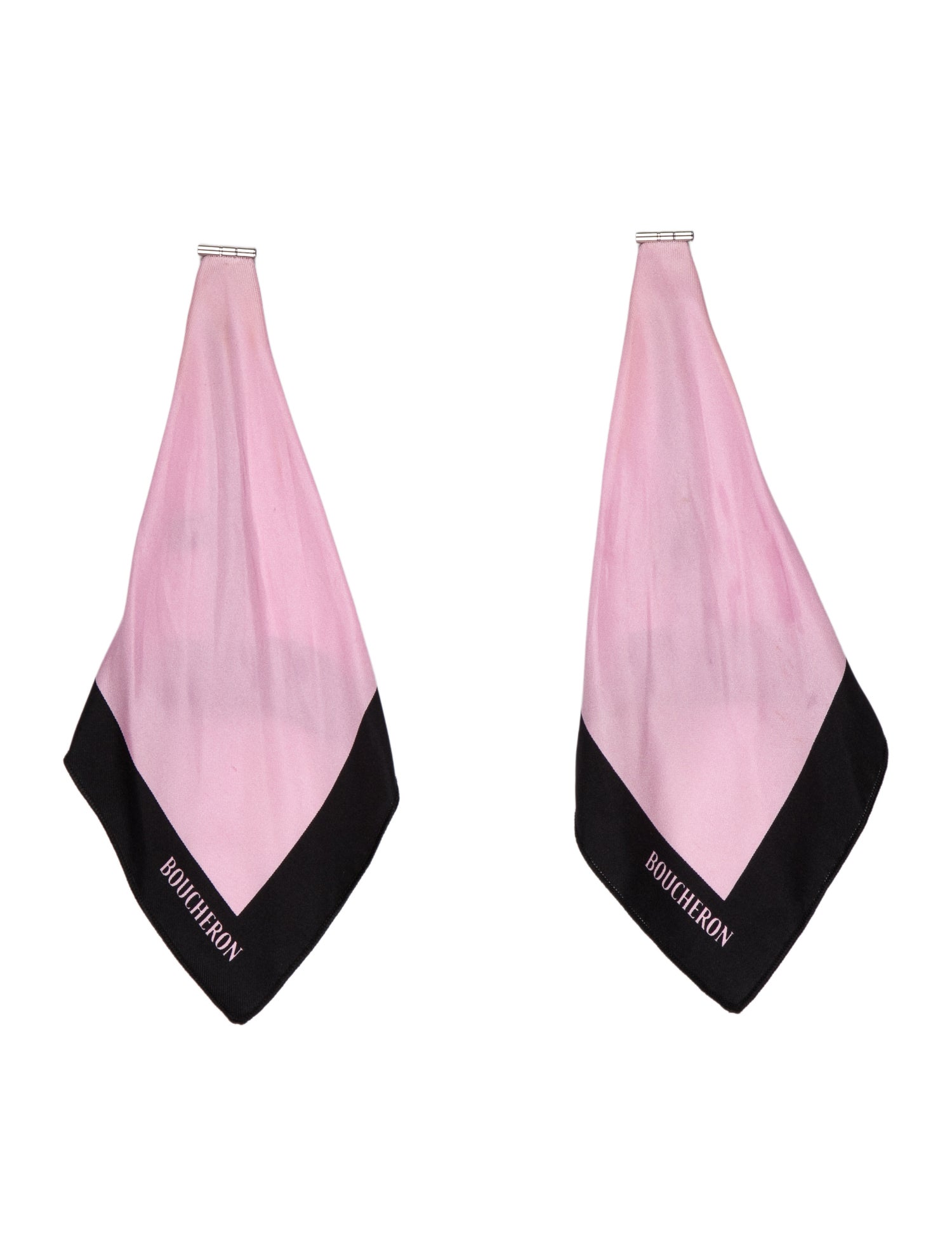 Boucheron Silk Colorblock Pattern Scarf