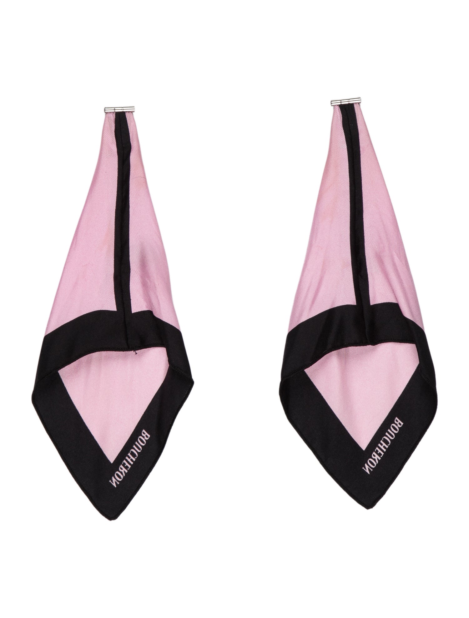 Boucheron Silk Colorblock Pattern Scarf