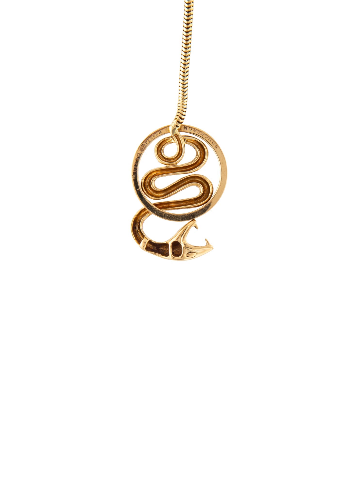 Boucheron 18K Snake Pendant