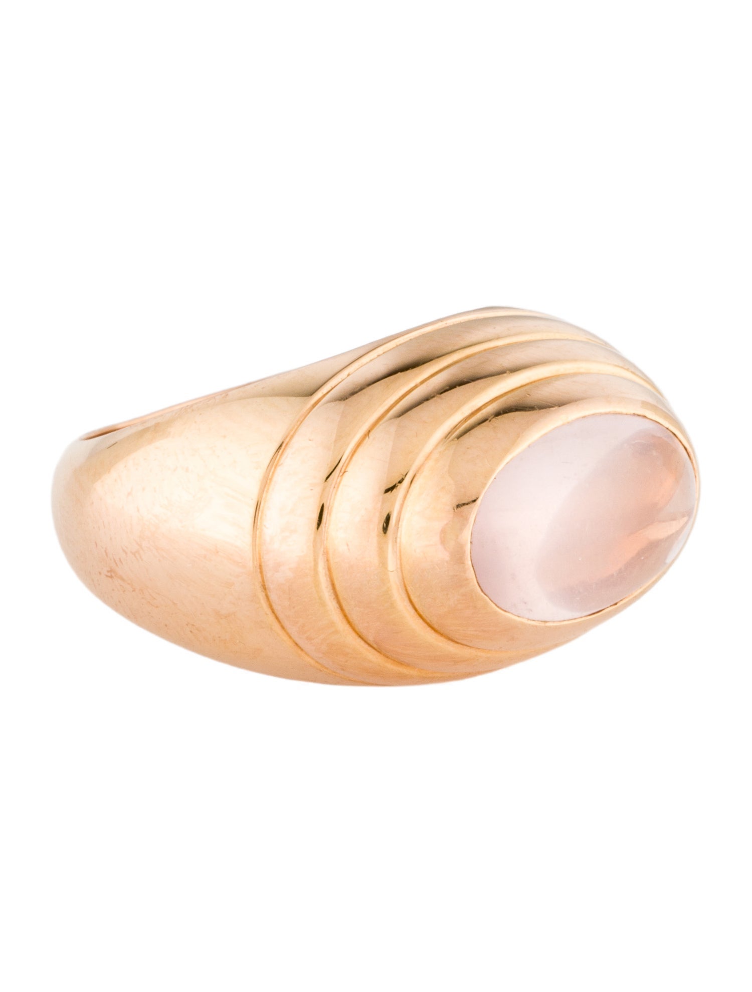 Boucheron 18K 3.21ct Star Rose Quartz Jaipur Cocktail Ring