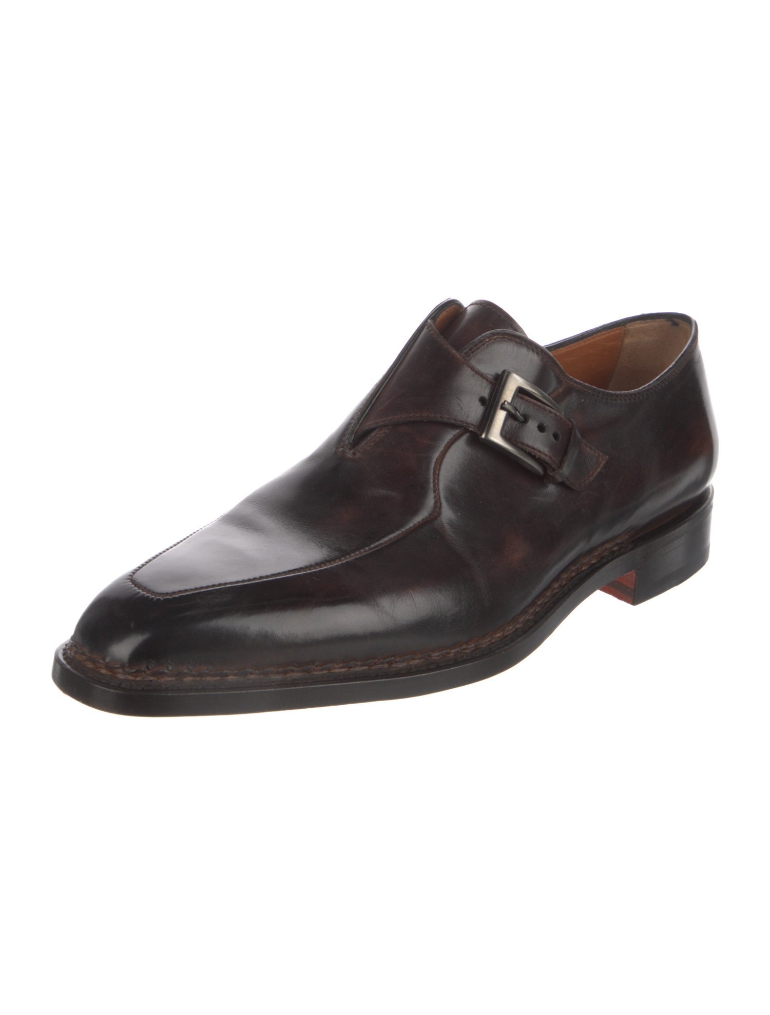 Bontoni Leather Monk Straps