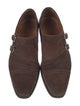 Bontoni Suede Lasercut Accents Monk Straps