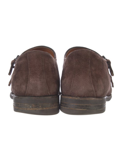 Bontoni Suede Lasercut Accents Monk Straps