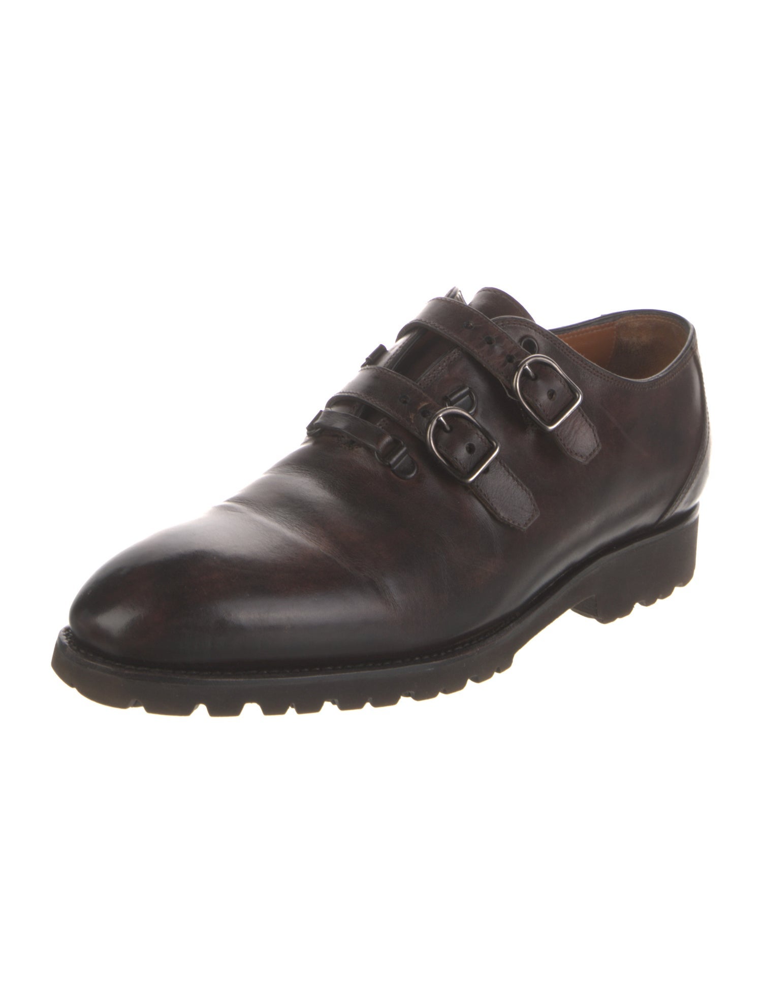 Bontoni Leather Monk Straps