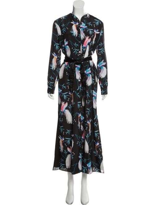 Borgo De Nor Printed Maxi Dress Black