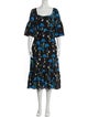 Borgo De Nor Floral Print Midi Length Dress
