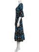 Borgo De Nor Floral Print Midi Length Dress