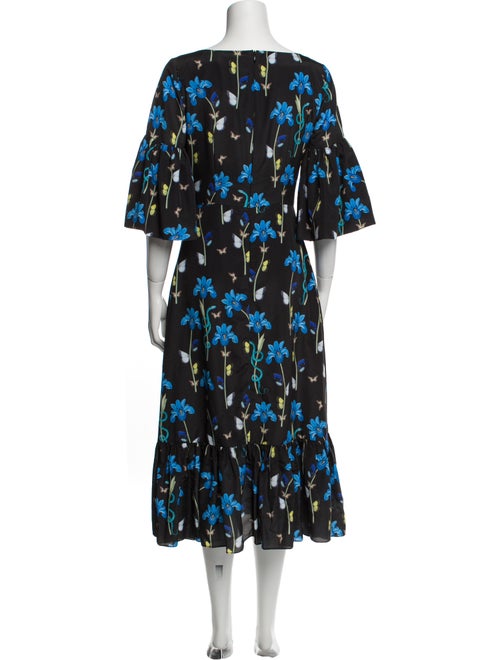 Borgo De Nor Floral Print Midi Length Dress