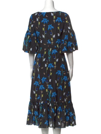 Borgo De Nor Floral Print Midi Length Dress