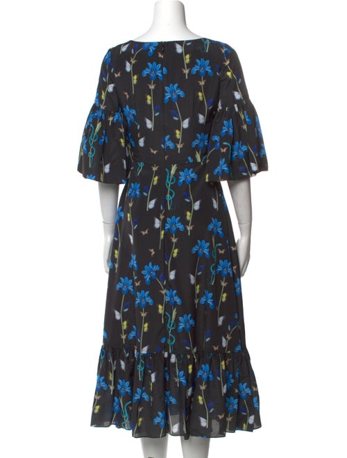 Borgo De Nor Floral Print Midi Length Dress