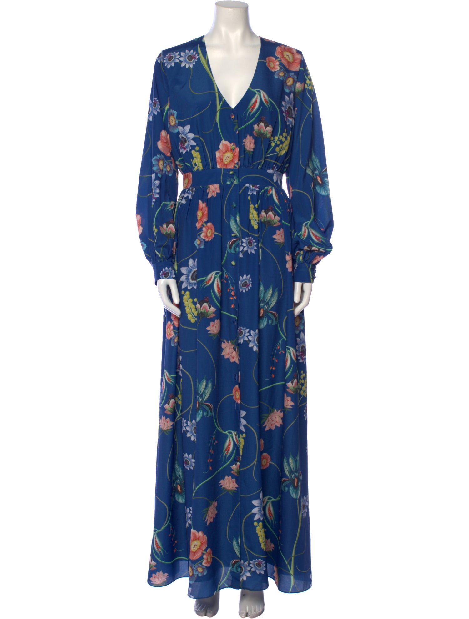 bridal shower blue dress Cordiela Cotton Midi Dress main image 0