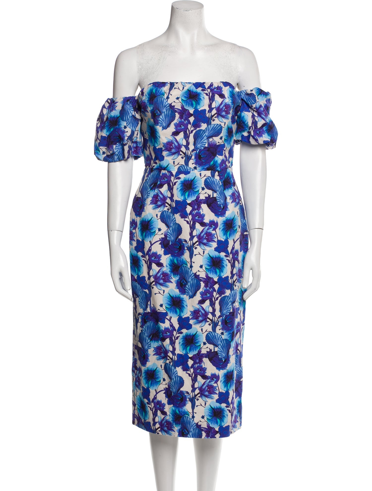 Borgo De Nor Floral Print Midi Length Dress