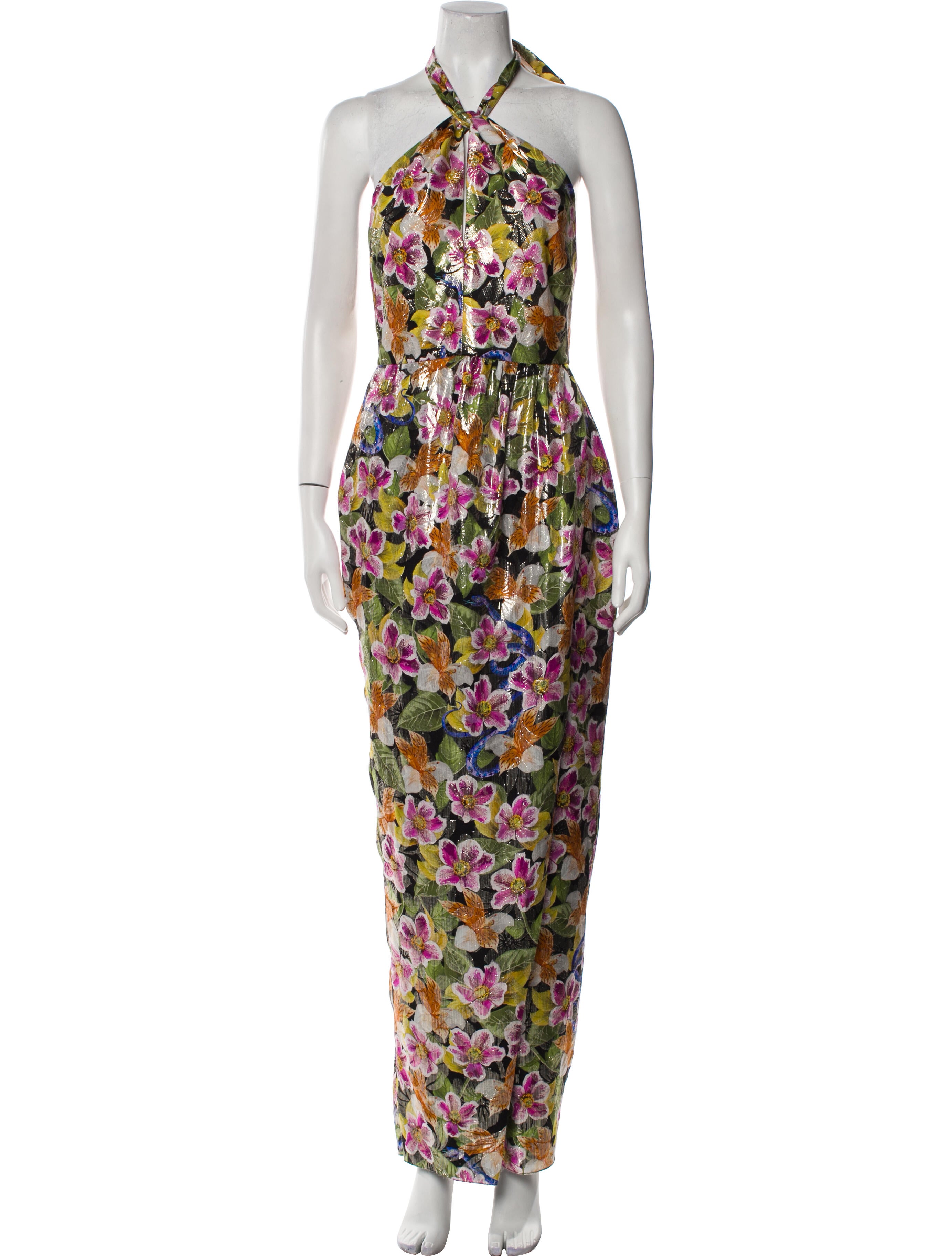 Borgo De Nor Silk Long Dress