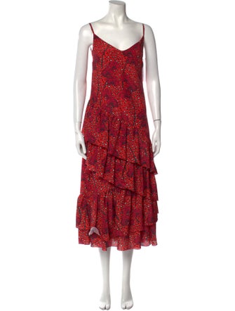 Borgo De Nor Floral Print Long Dress
