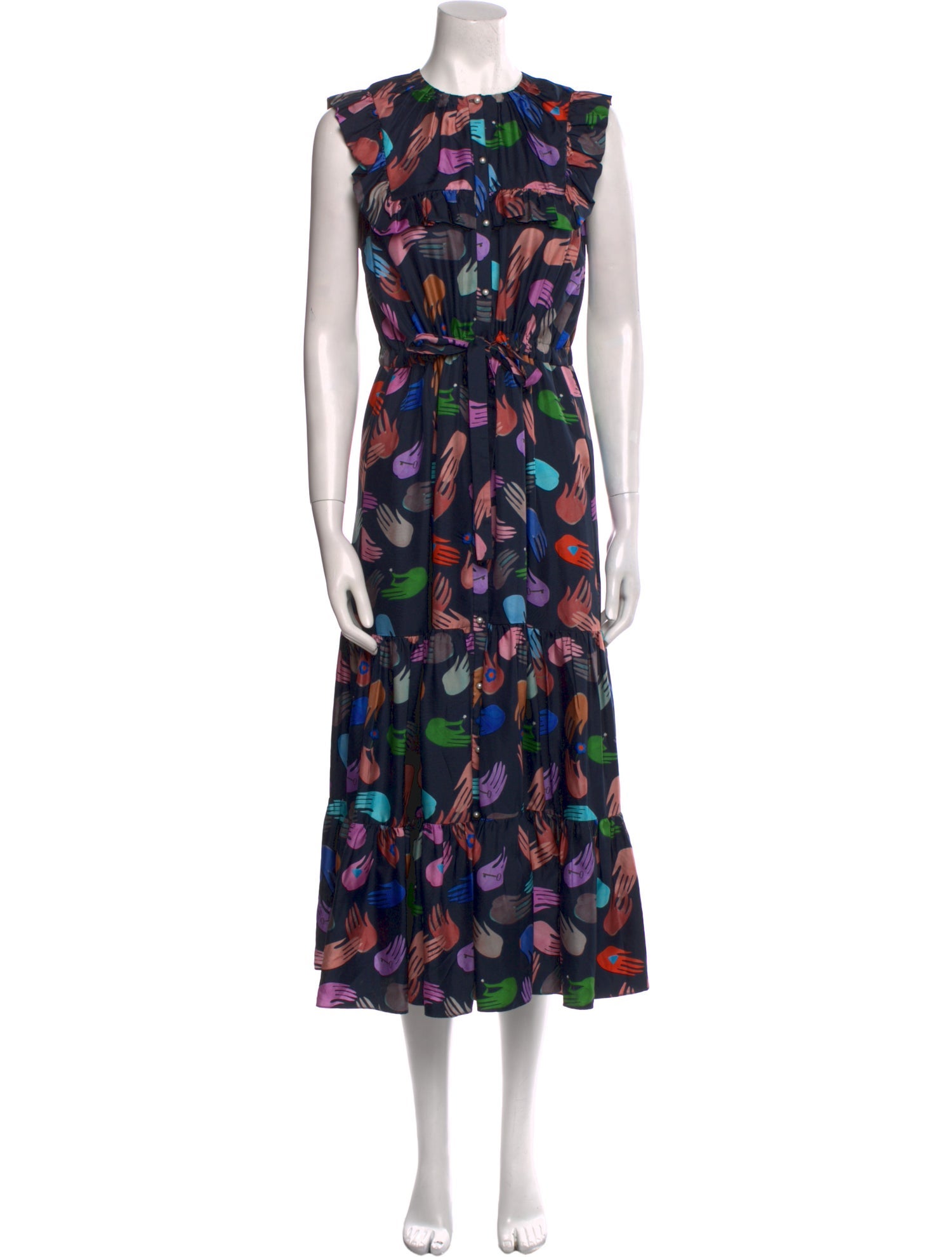 Borgo De Nor Silk Long Dress
