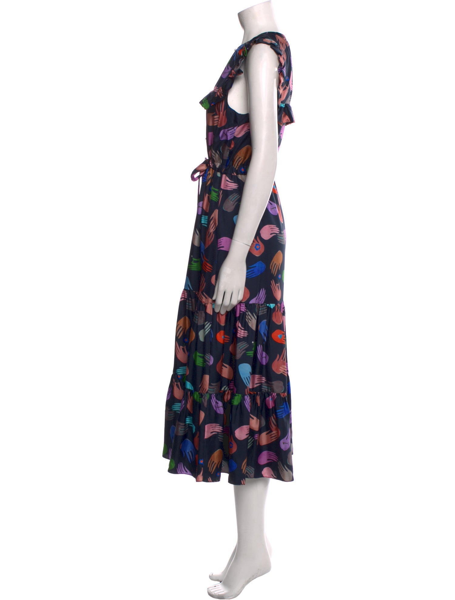 Borgo De Nor Silk Long Dress