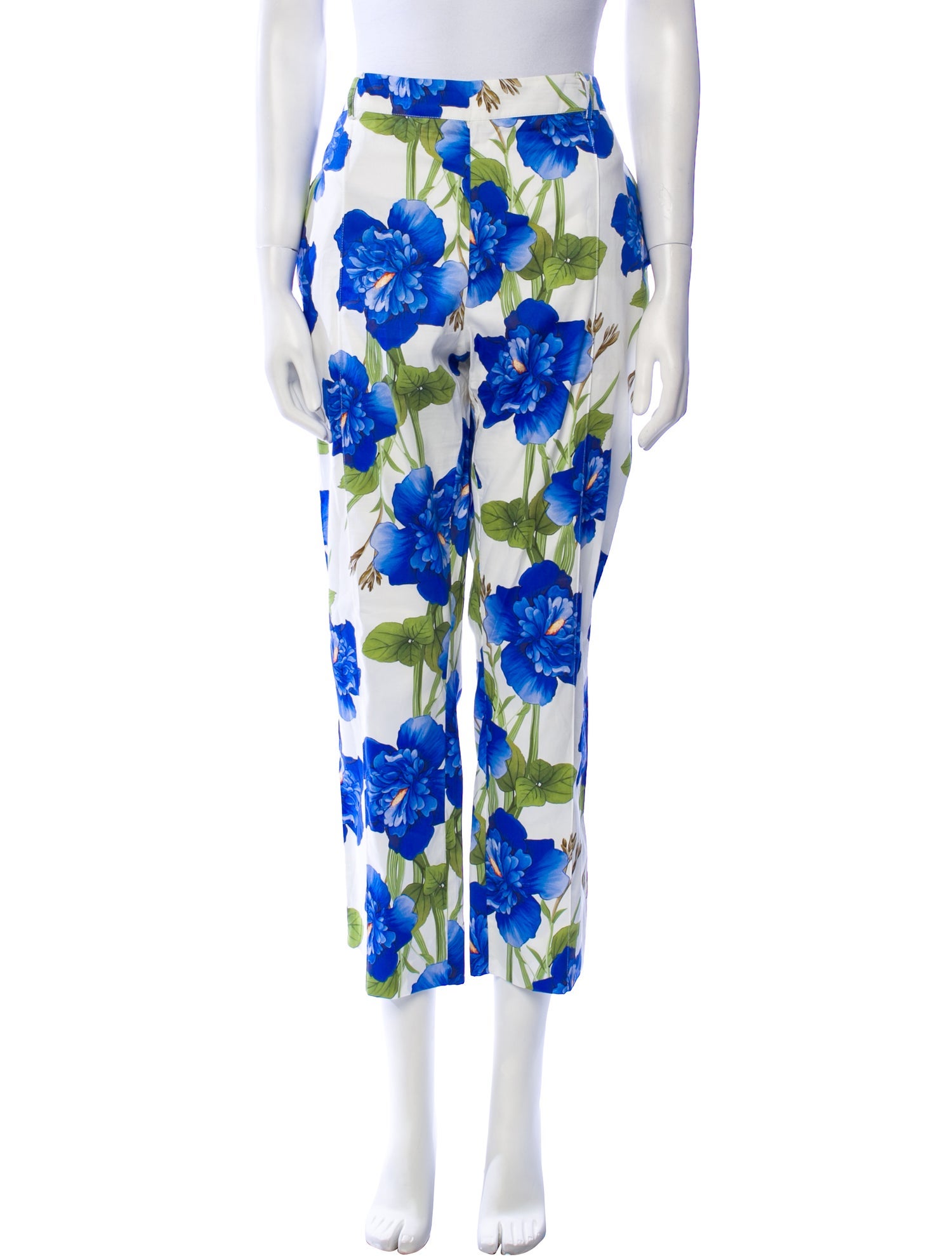 Borgo De Nor Floral Print Straight Leg Pants