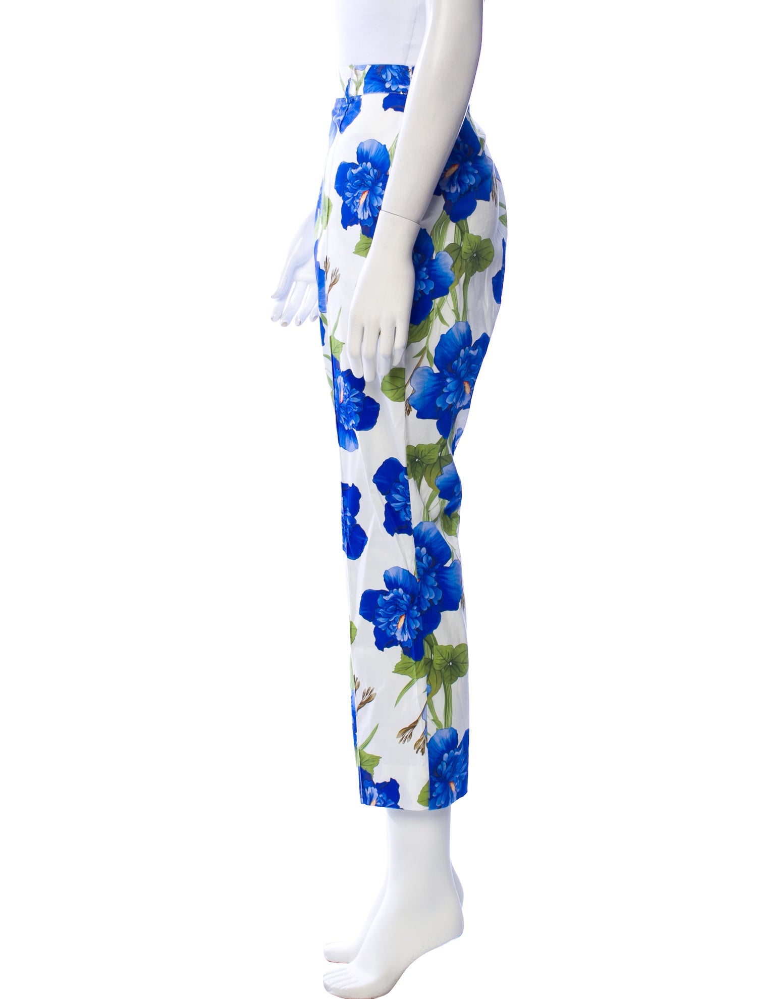 Borgo De Nor Floral Print Straight Leg Pants