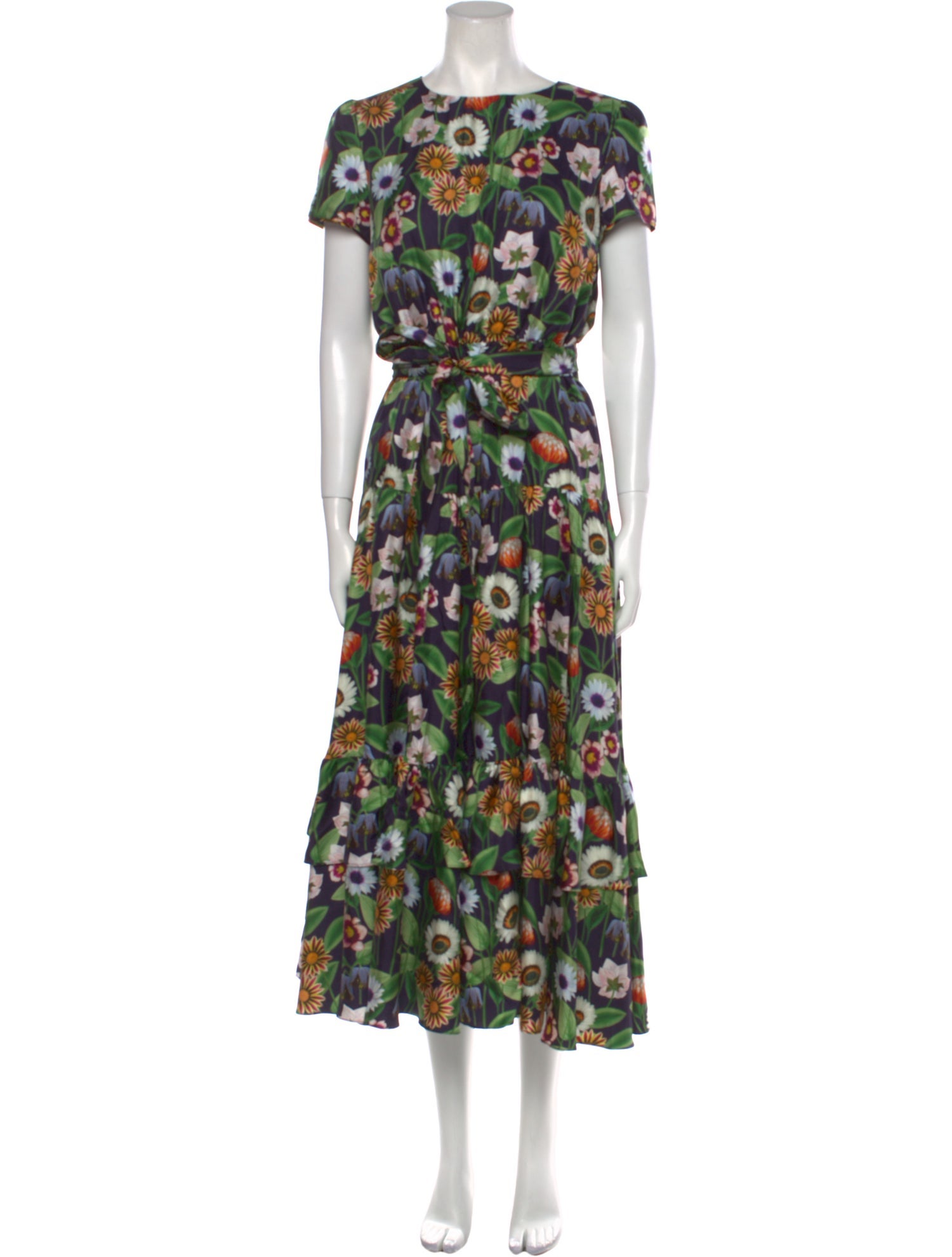 Borgo De Nor Silk Long Dress