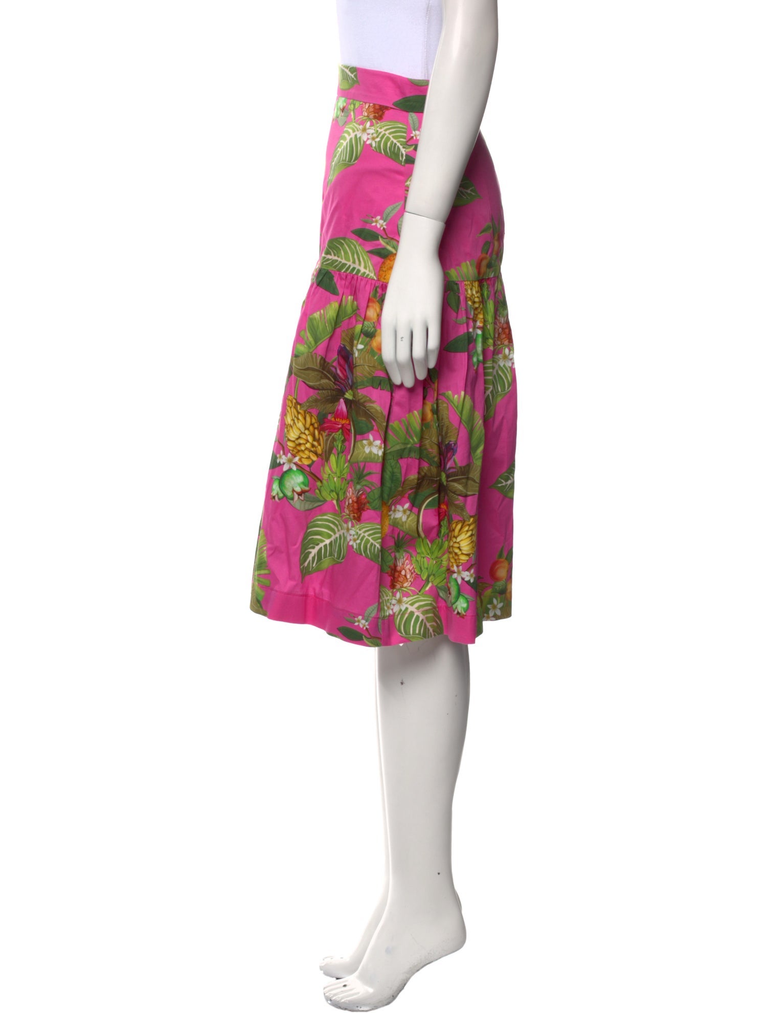 Borgo De Nor Floral Print Knee-Length Skirt