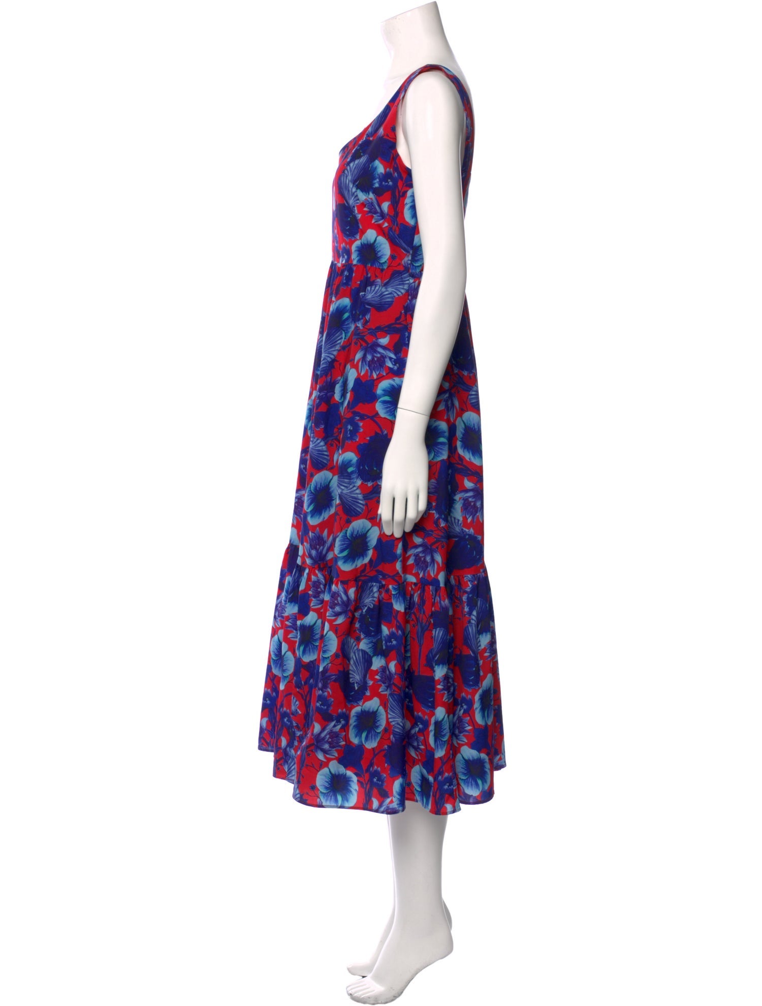 Borgo De Nor Floral Print Midi Length Dress