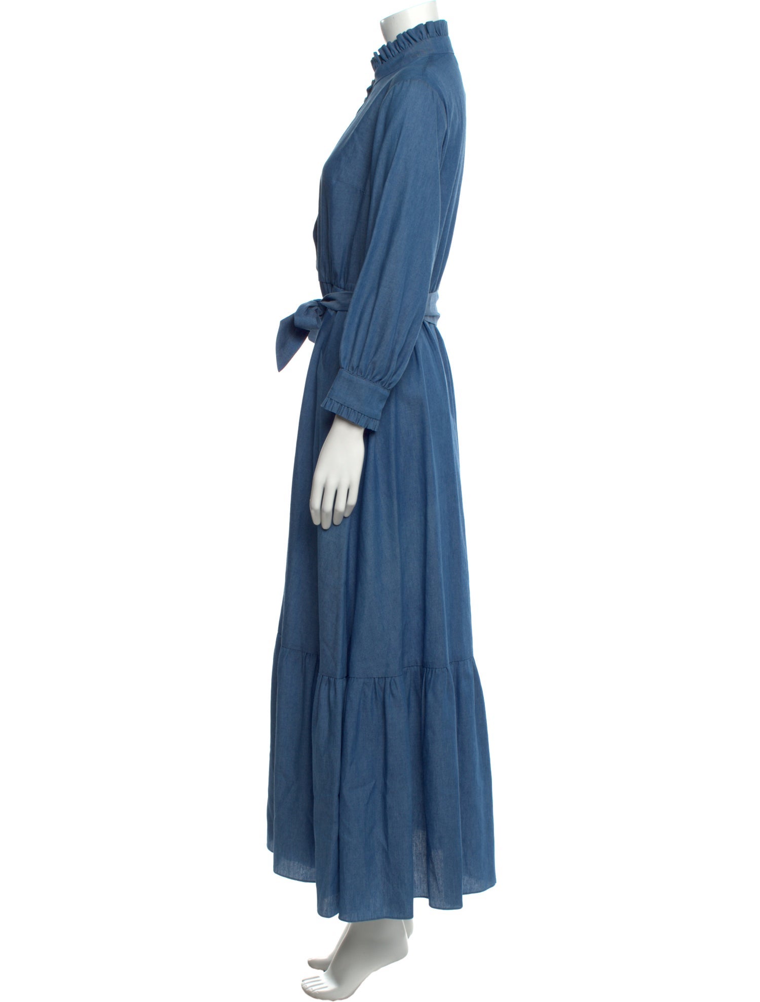 Borgo De Nor Mock Neck Long Dress