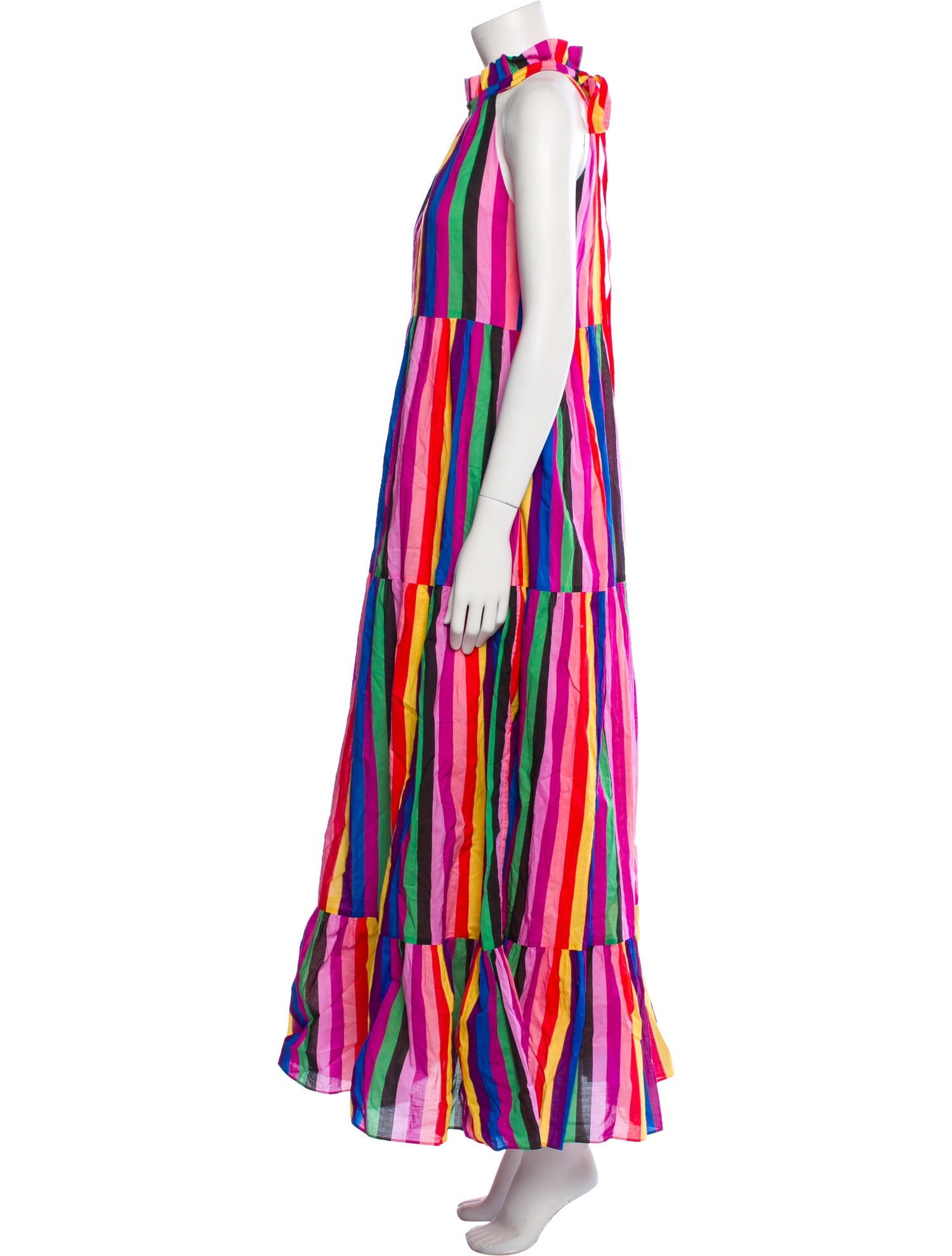 Borgo De Nor Striped Long Dress