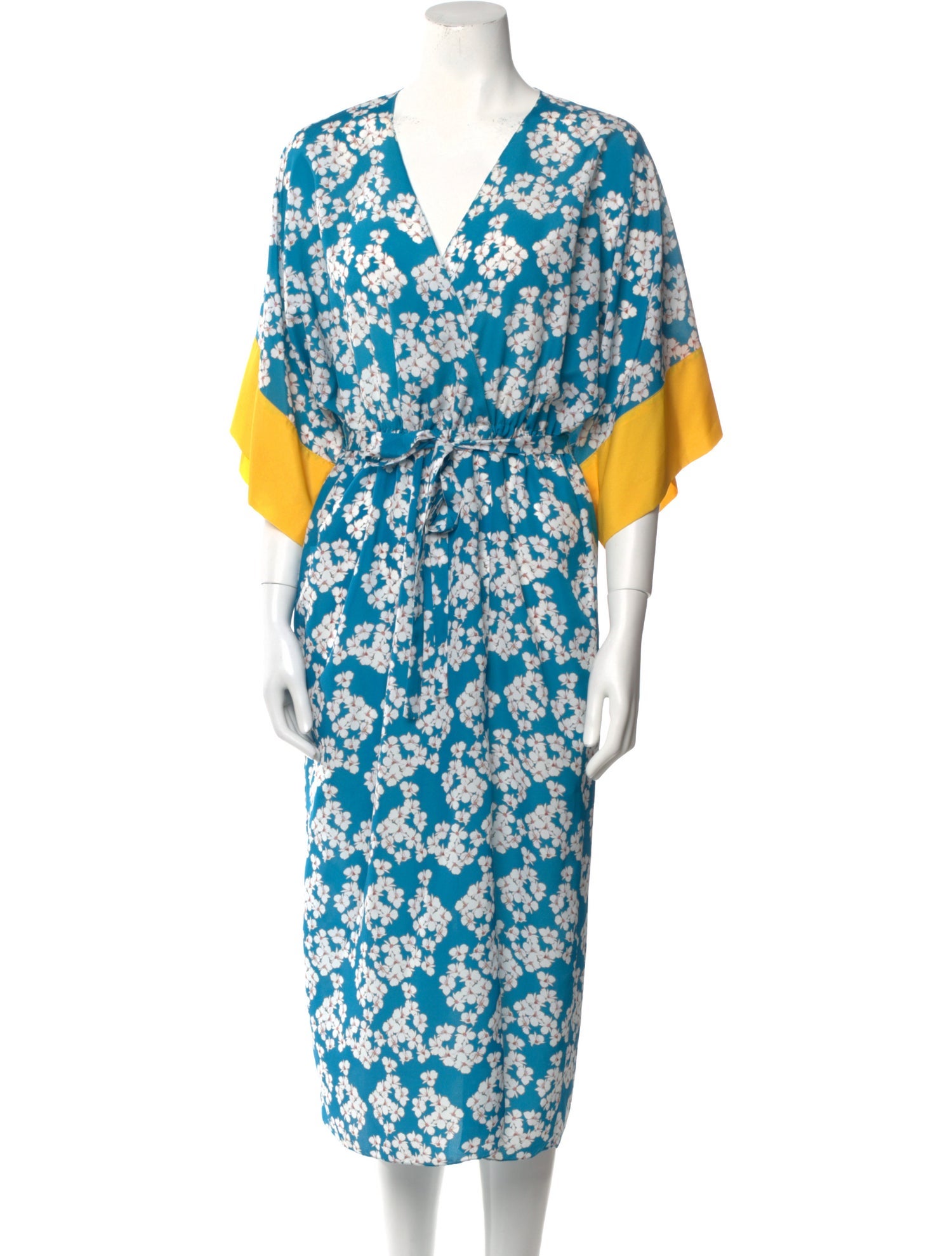 Borgo De Nor Floral Print Midi Length Dress
