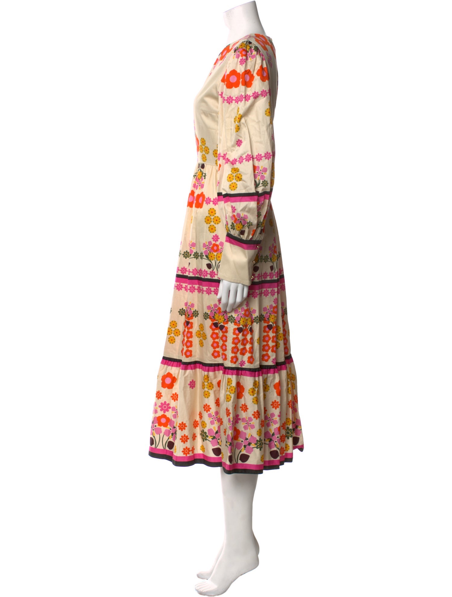 Borgo De Nor Floral Print Long Dress w/ Tags