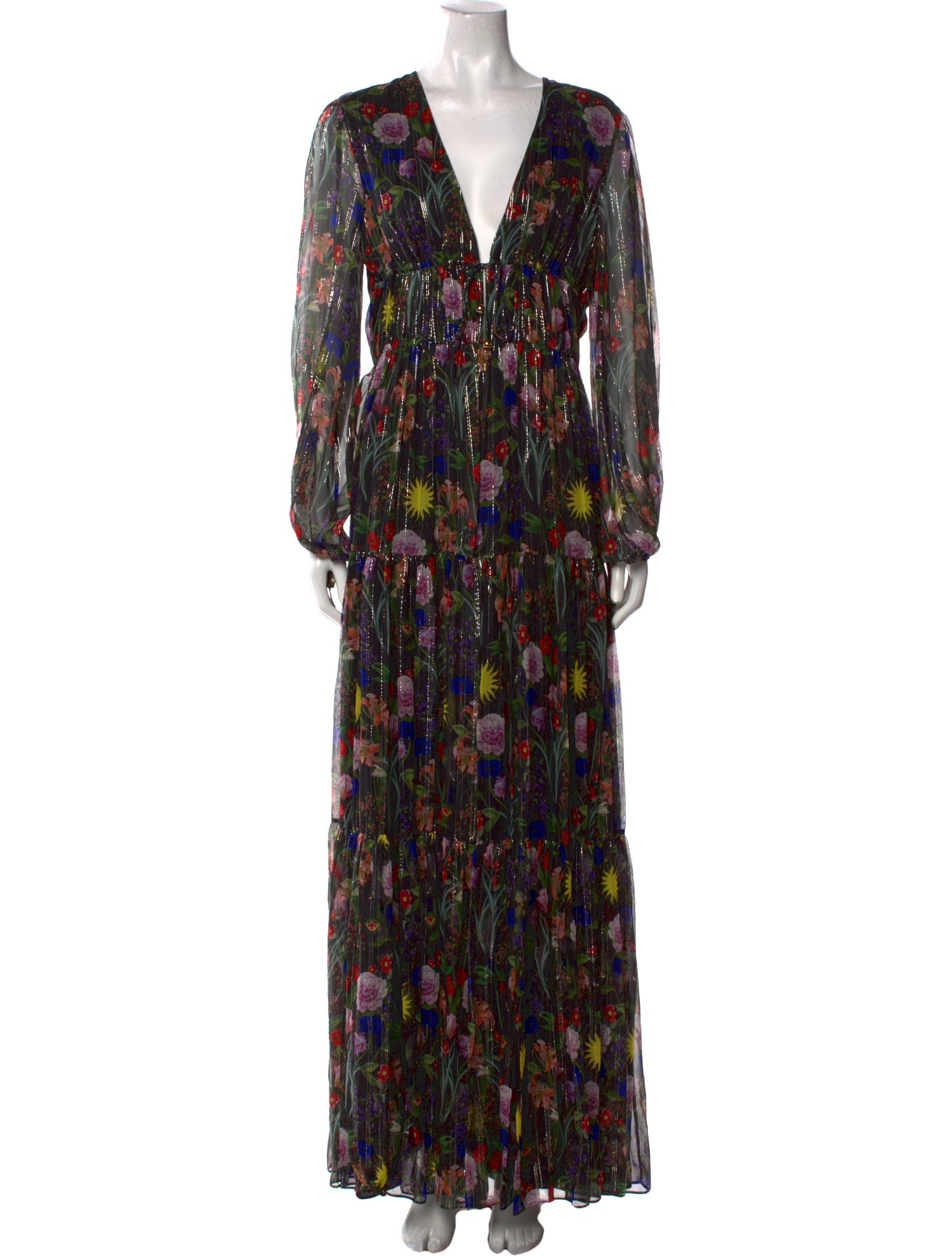 Borgo De Nor Silk Long Dress w/ Tags