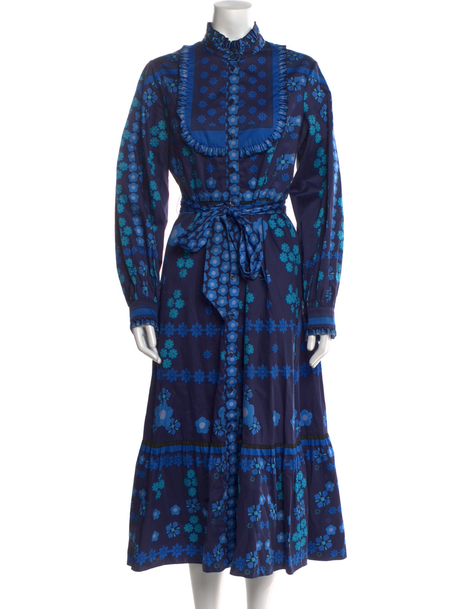 Borgo De Nor Floral Print Midi Length Dress