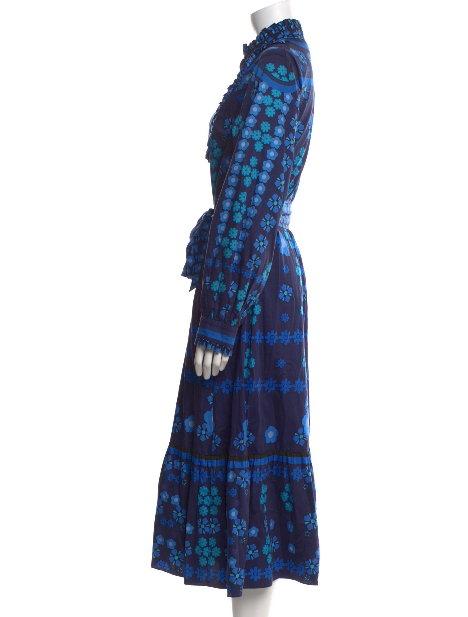 Borgo De Nor Floral Print Midi Length Dress