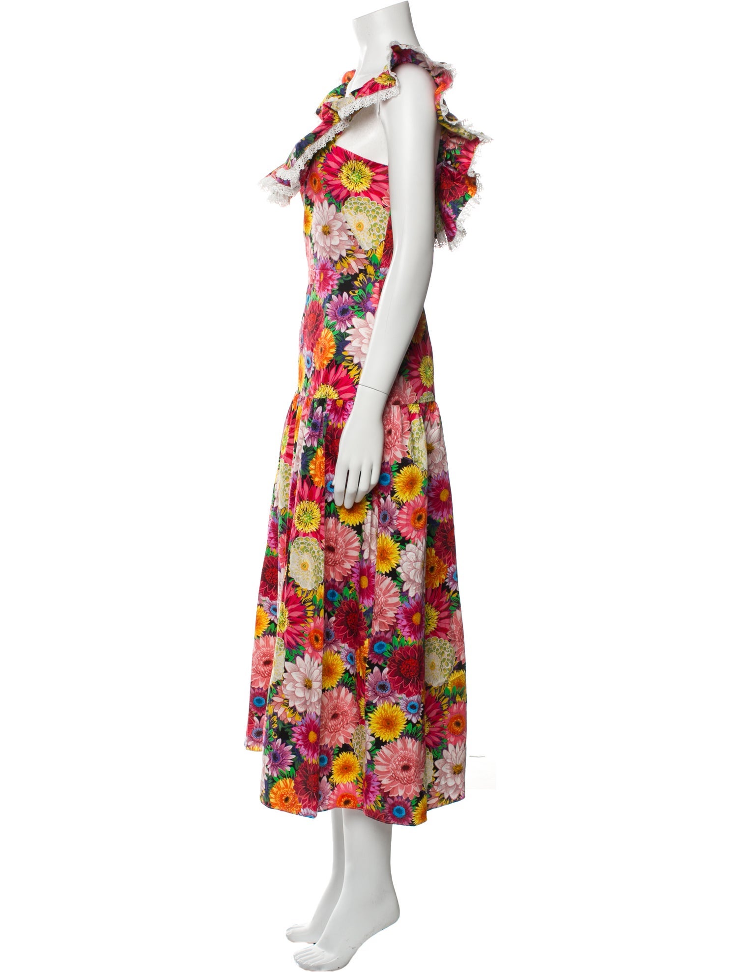 Borgo De Nor Floral Print Midi Length Dress