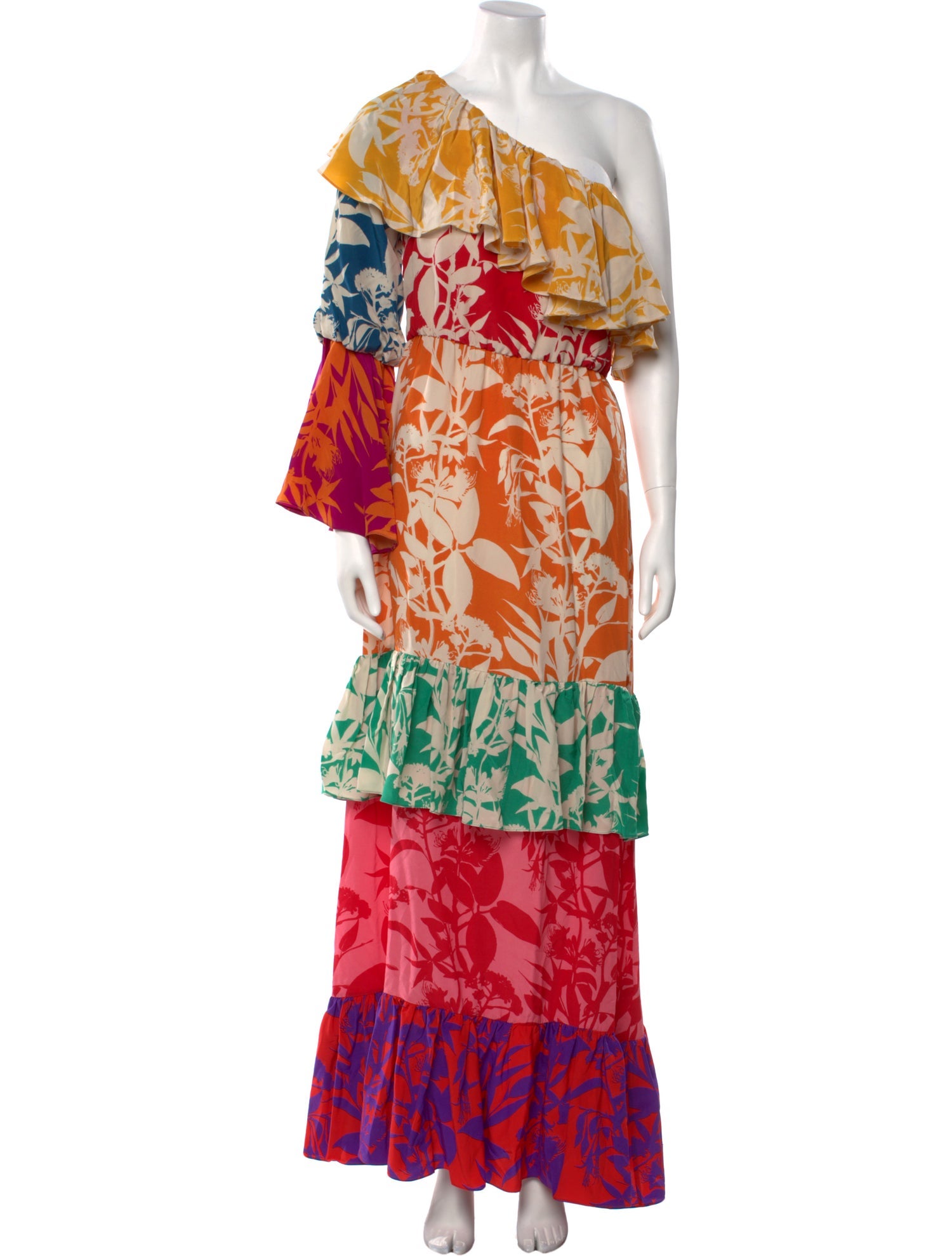 Borgo De Nor Silk Long Dress