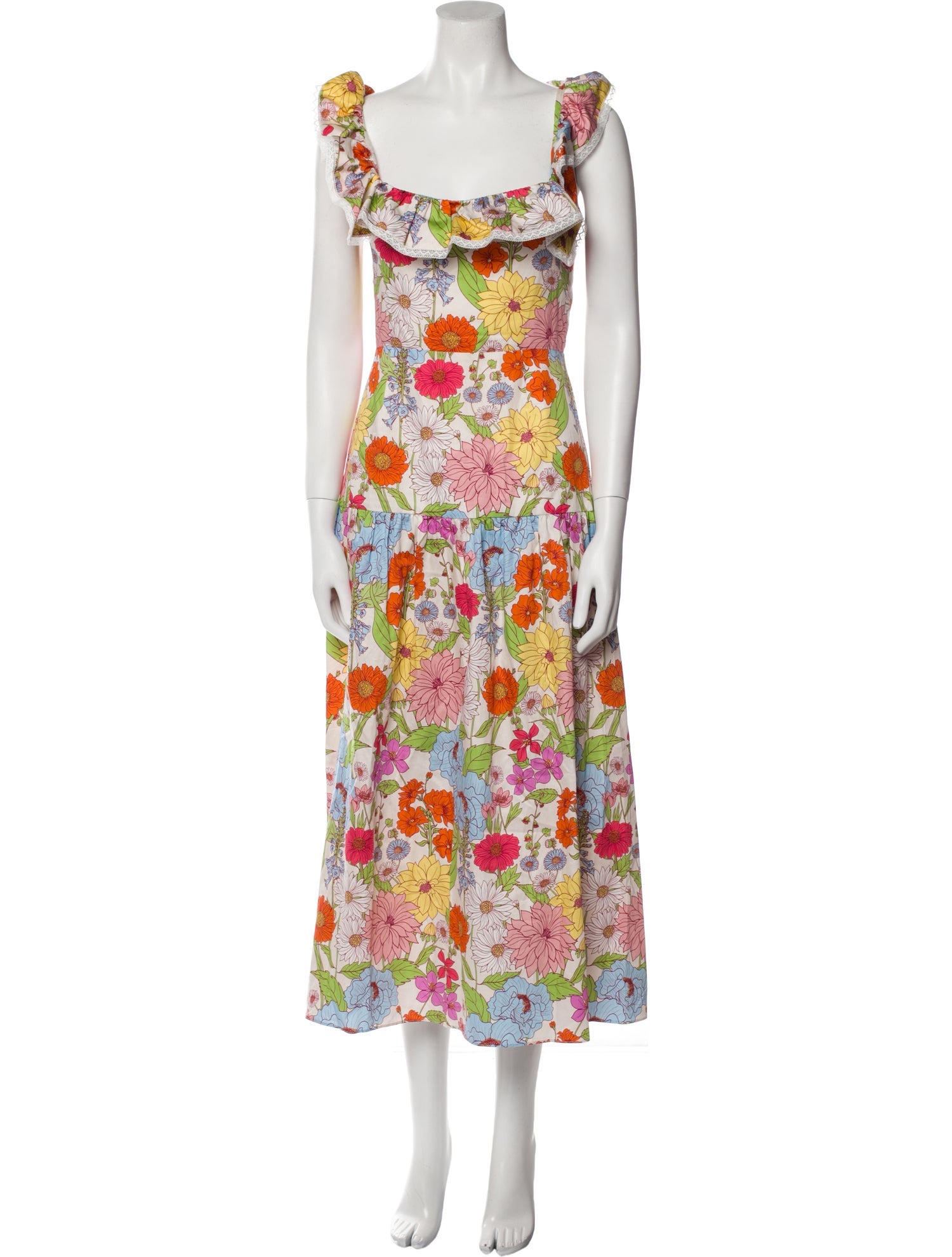 Borgo De Nor Floral Print Long Dress