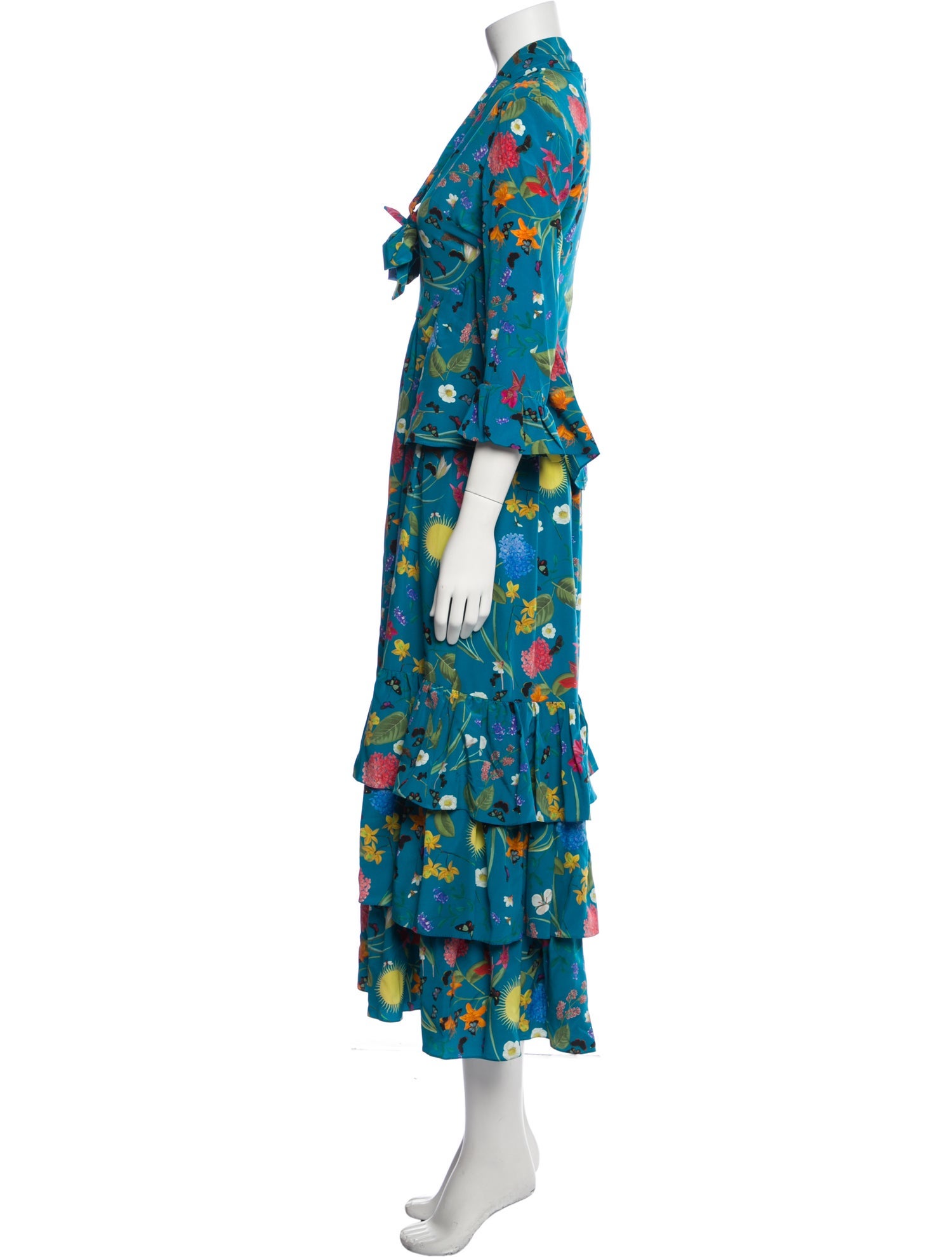 Borgo De Nor Silk Long Dress