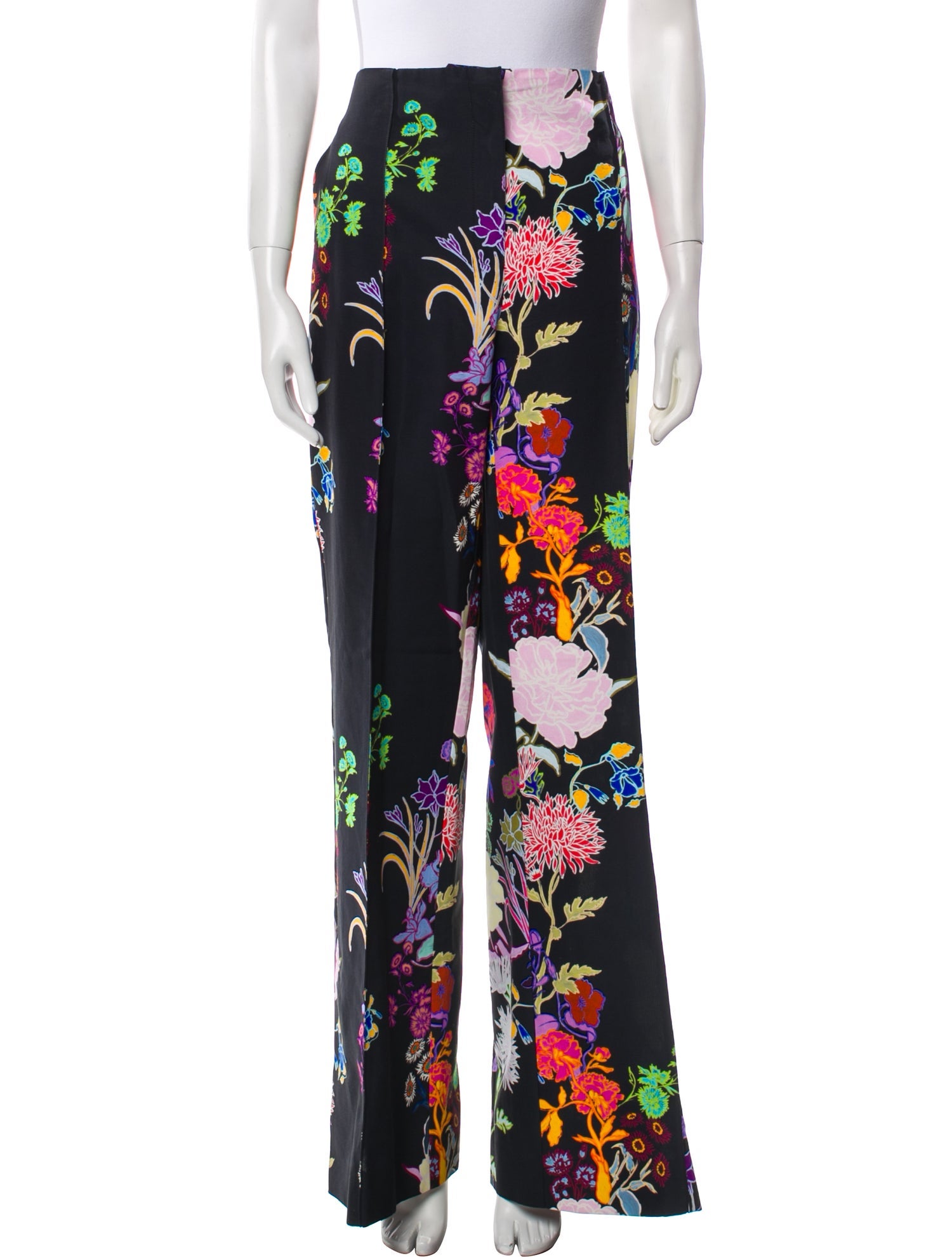 Borgo De Nor Floral Print Wide Leg Pants