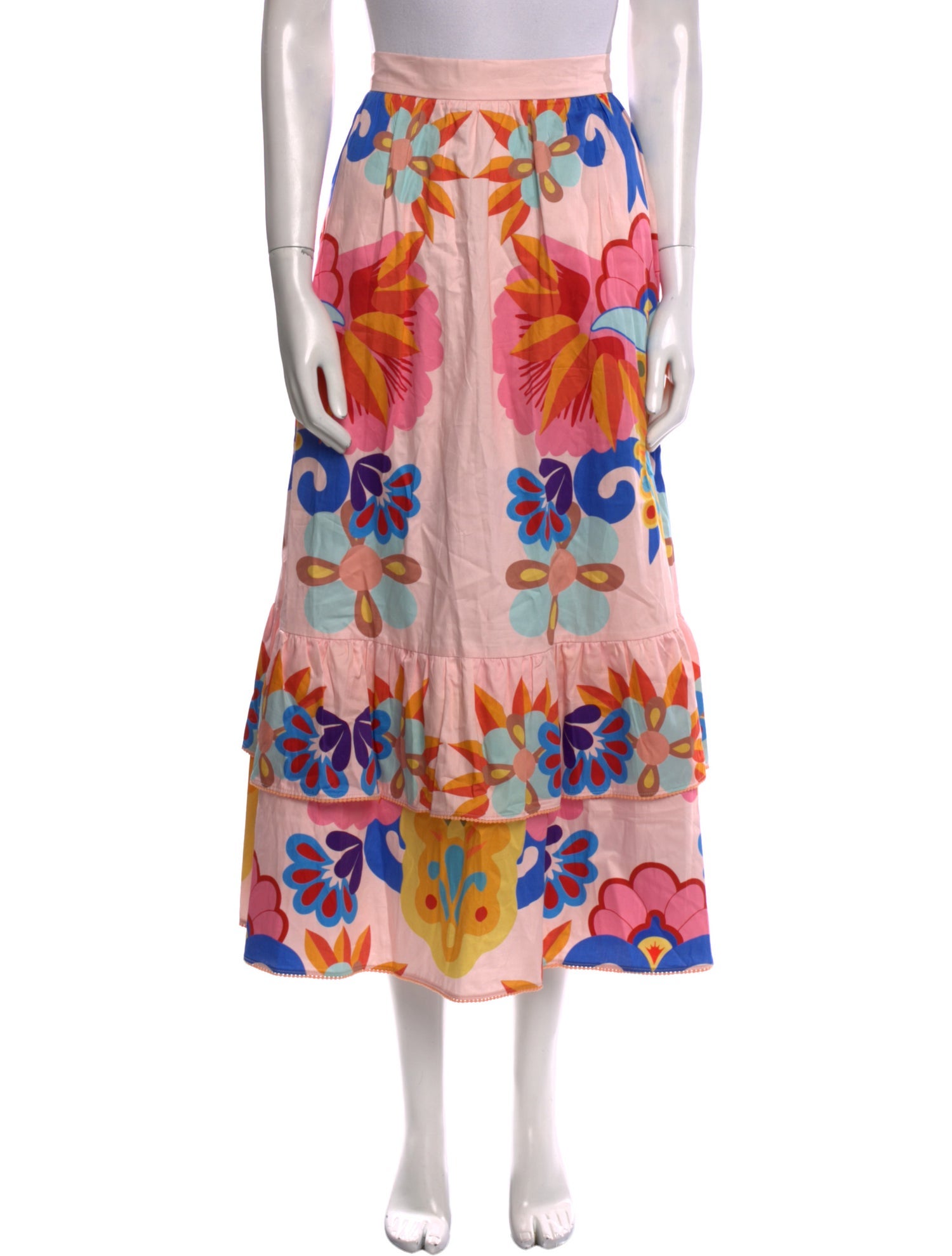 Borgo De Nor Floral Print Midi Length Skirt w/ Tags