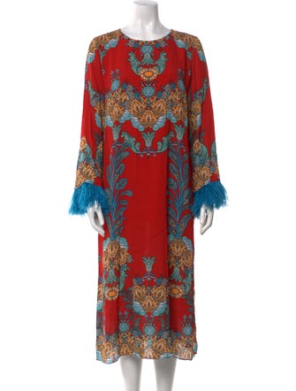 Borgo De Nor Printed Midi Length Dress