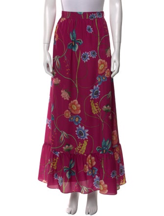 Borgo De Nor Floral Print Midi Length Skirt