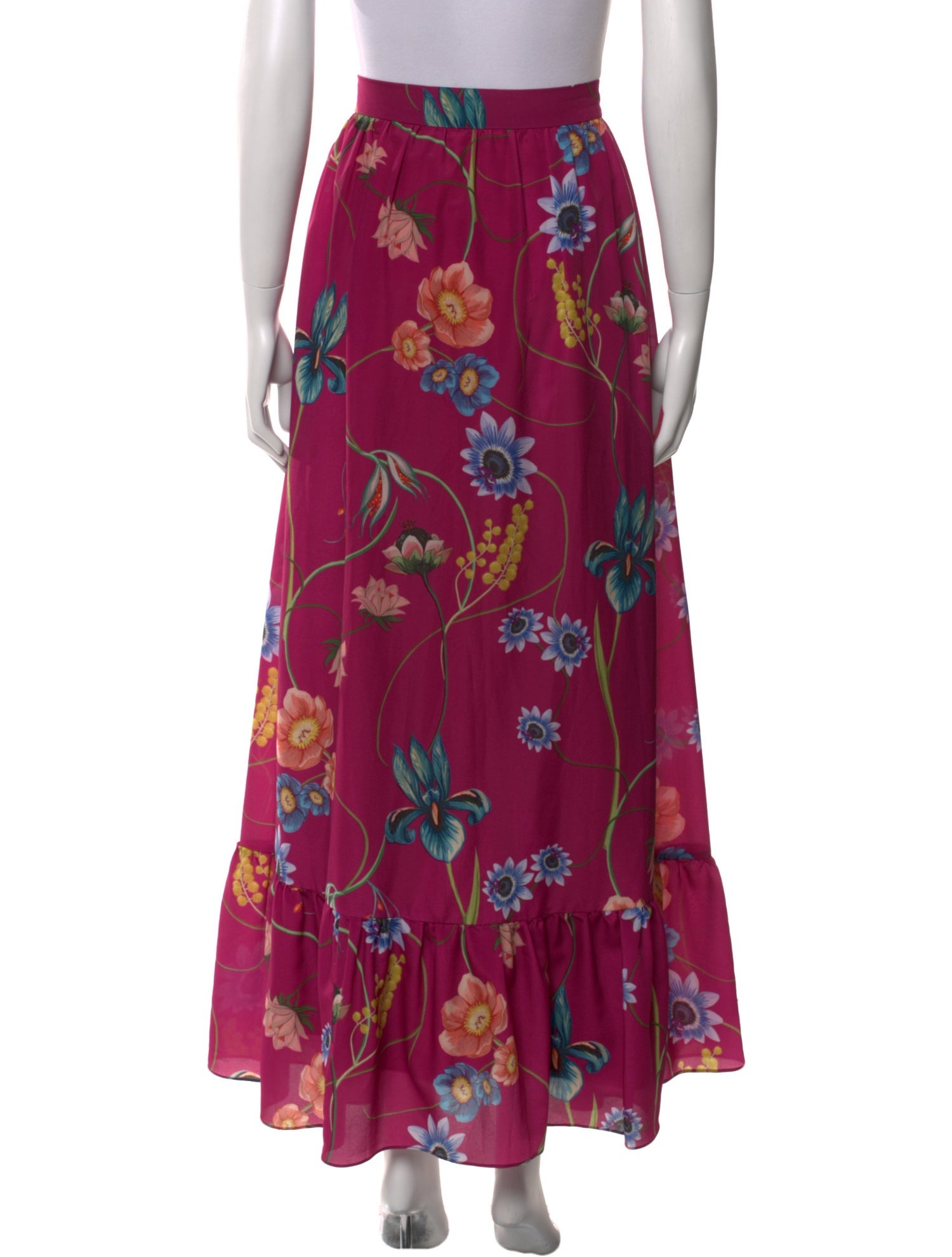 Borgo De Nor Floral Print Midi Length Skirt