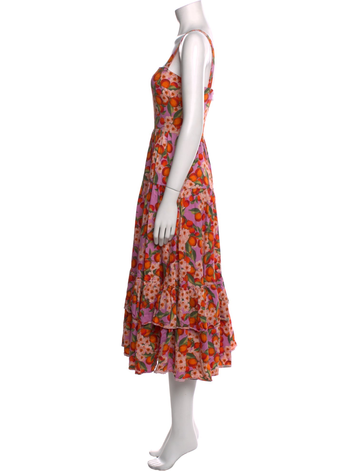 Borgo De Nor Floral Print Midi Length Dress