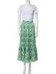 Borgo De Nor Printed Lace Trim Embellishment Skirt Set