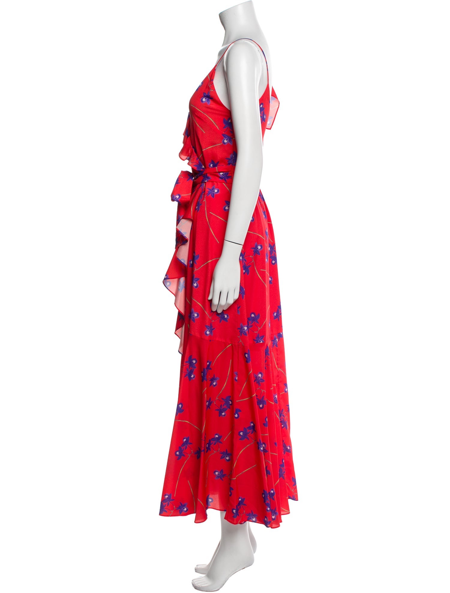 Borgo De Nor Floral Print Midi Length Dress