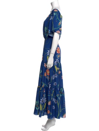 Borgo De Nor Floral Print Knee-Length Dress