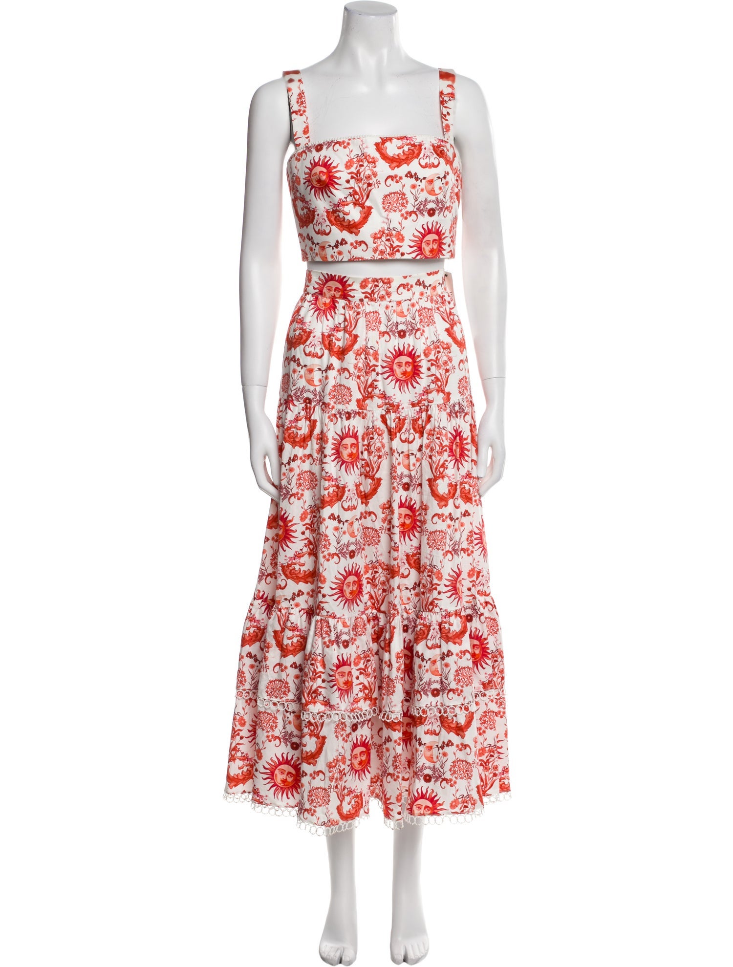 Borgo De Nor Printed Skirt Set