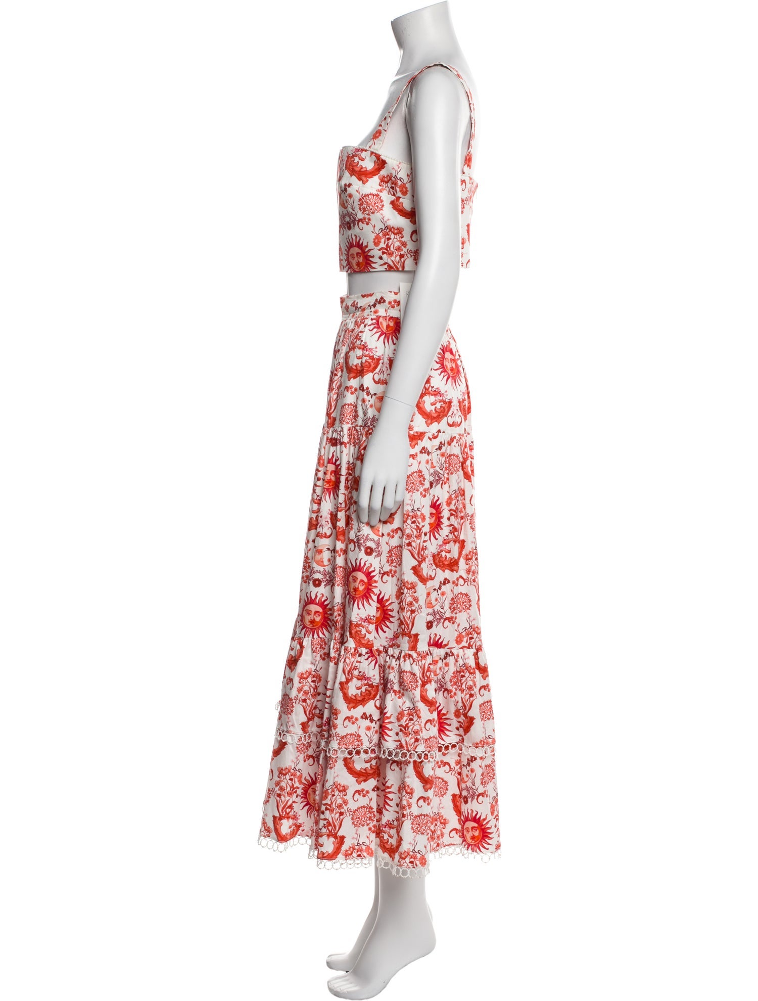 Borgo De Nor Printed Skirt Set
