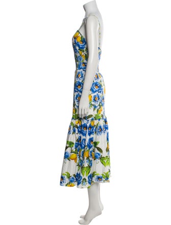 Borgo De Nor Floral Print Midi Length Dress